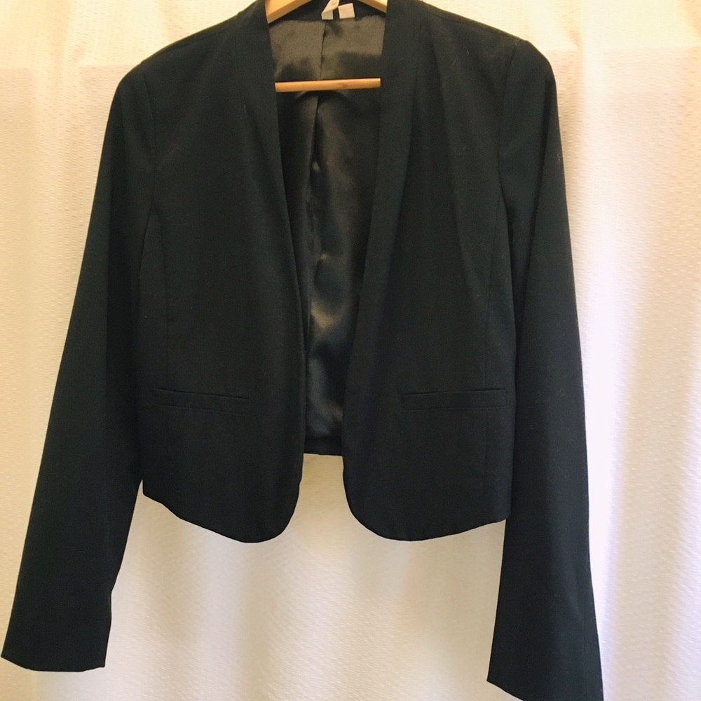 Black bolero blazer